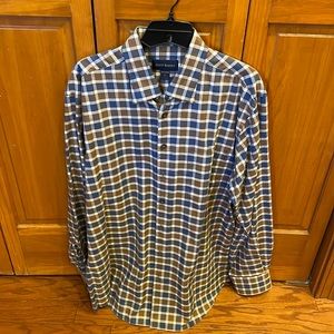 Scott Barber buttoned down long sleeve shirt.